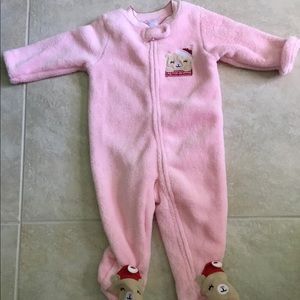 🎄🎄🎄Pink 1st Christmas pjs size 6-9M 🎄🎄🎄🎄